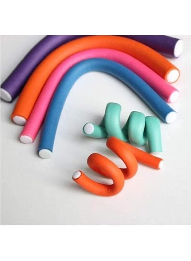 10 Piece Hair Flexible Roller Pink 25cm - Image 3